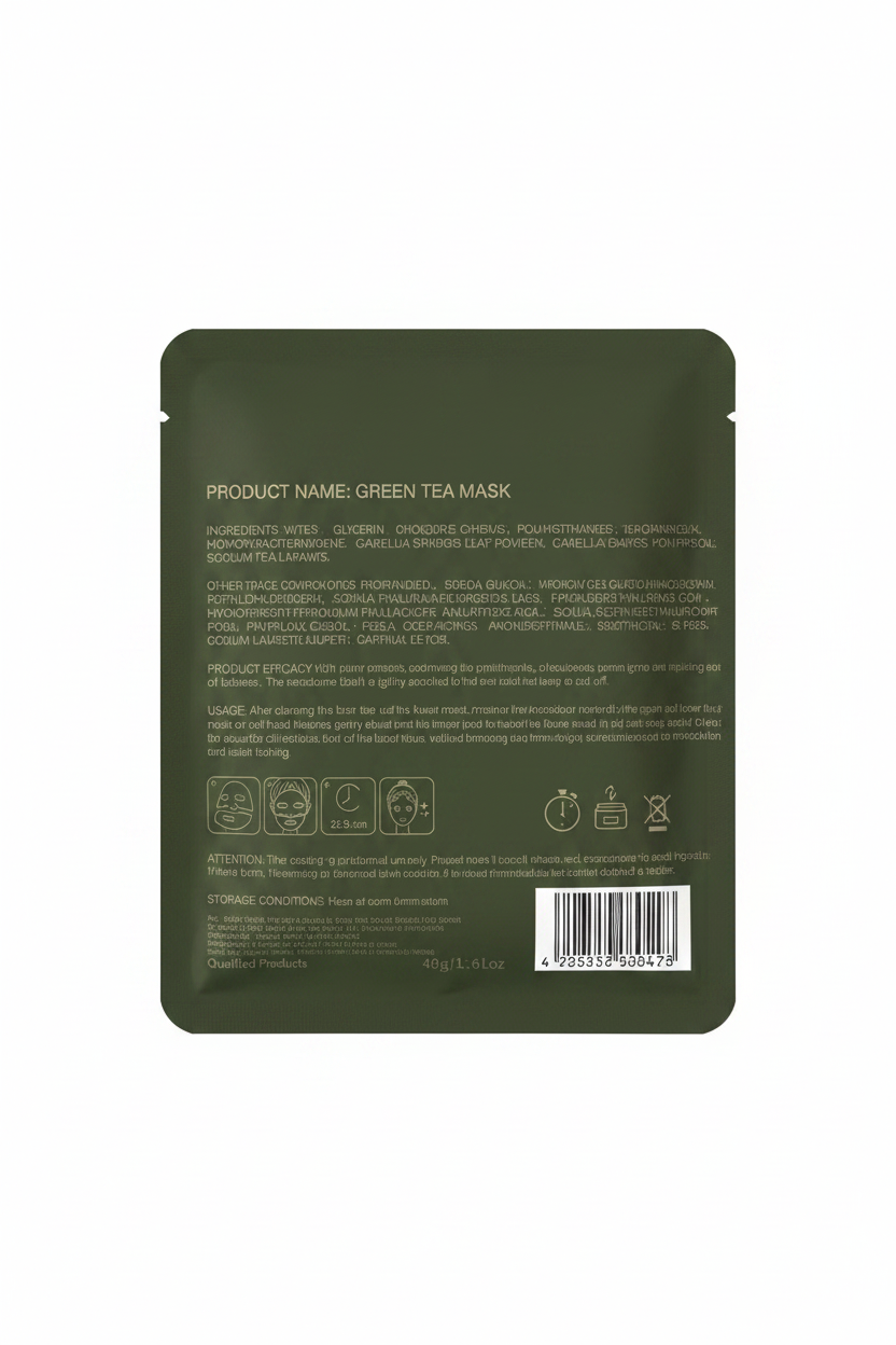 Green Tea Mask - Face arrière