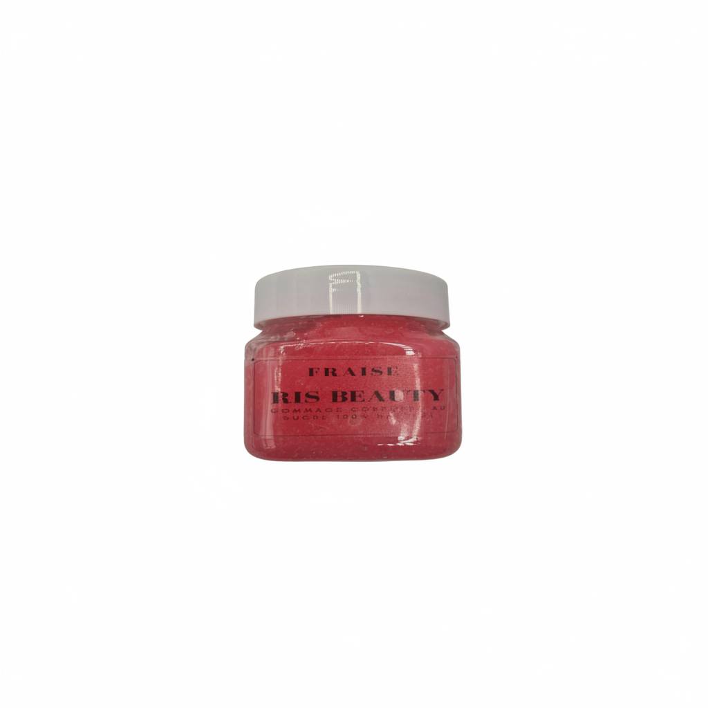 Gommage corporel au sucre fraise