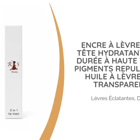 Encre &agrave; l&egrave;vres double t&ecirc;te hydratante longue dur&eacute;e &agrave; haute teneur en pigments Repulpant 2 en 1 Huile &agrave; l&egrave;vres &agrave; base transparente #5 by@Outfy